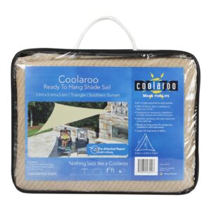 COOLAROO READY TO HANG SHADE SAIL TRIANGLE 3.6M X 3.6M