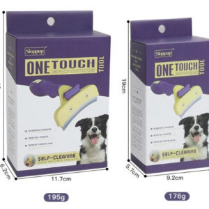 Professional Pet Deshedding comb for dogs and cat. One hand operation, easy to use