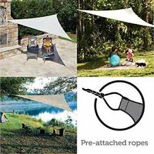 COOLAROO READY TO HANG SHADE SAIL SQUARE 3.6M X 3.6M - Image 3